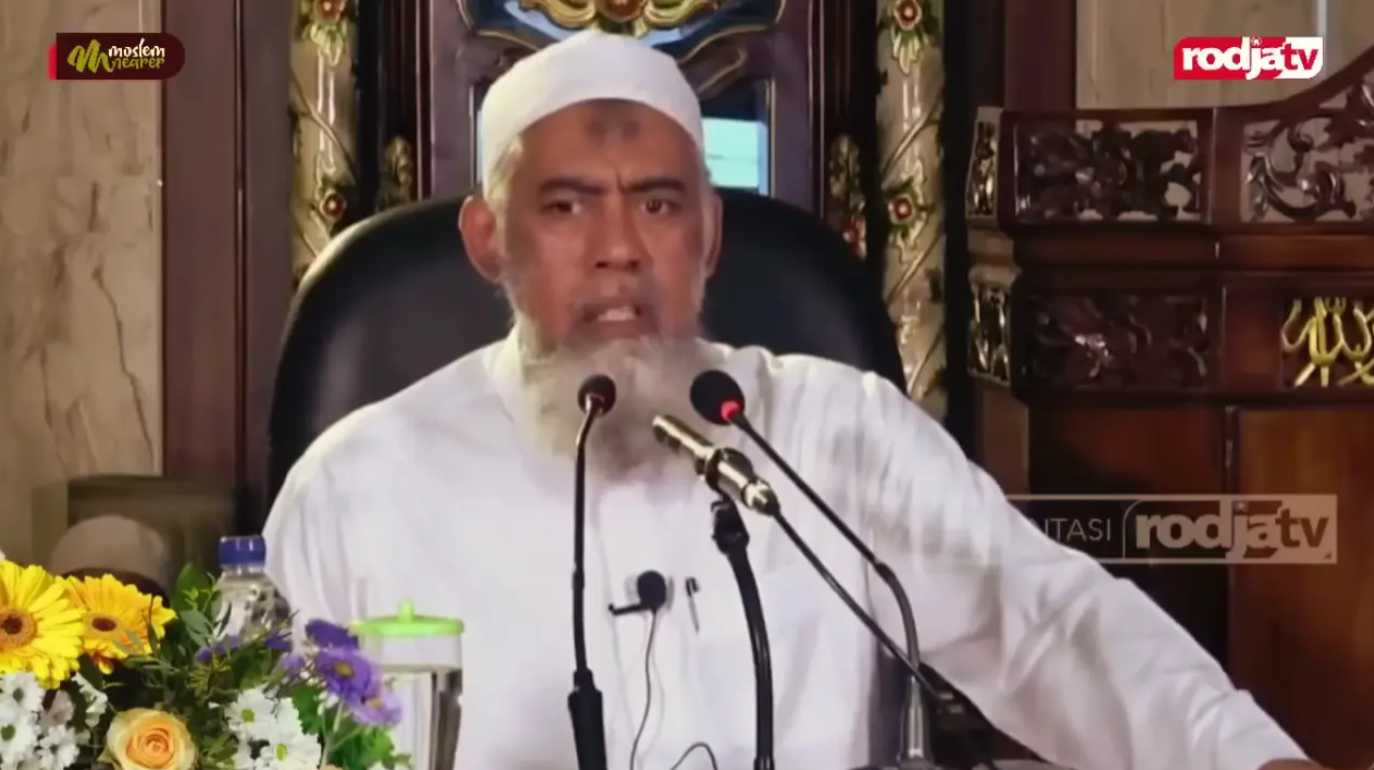 Pendakwah Salafi, Ustadz Yazid bin Abdul Qadir Jawas. (YouTube Moslem Nearer)