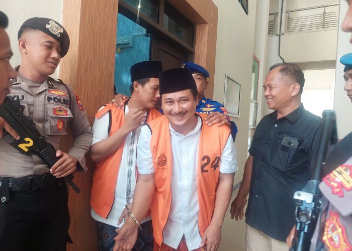 Terdakwa Kasus Carok di Tanjung Bumi Hasan Basri dan Wardi.