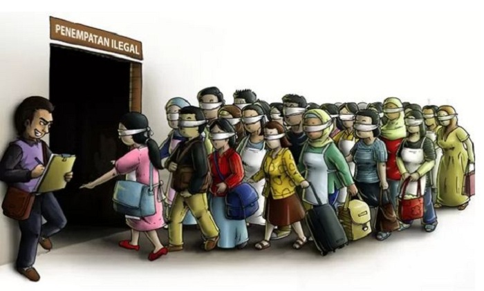 Ilustrasi perdagangan orang (Dok.JawaPos.com)