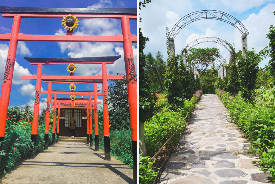 Beberapa spot di Narmada Botanic Garden (Gambar dari najam volta & Rhododendron_28 &ndash; Shutterstock)