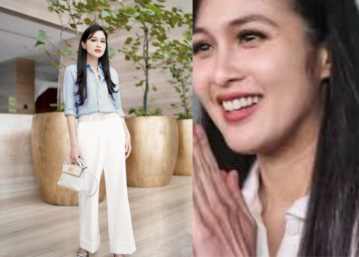 Artis Sandra Dewi usai diperiksa Kejagung sebagai saksi terkait perkara dugaan korupsi timah yang menjerat suaminya