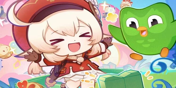 Kolaborasi Genshin Impact dan Duolingo Owl (cbr.com)