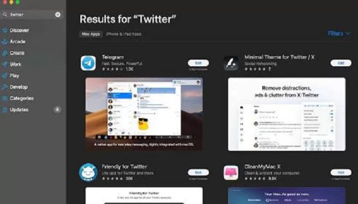 Ilustrasi: X atau Twitter menghilang dari Mac App Store. (BoingBoing).