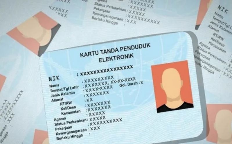 Ilustrasi KTP elektronik atau e-KTP/Dirjen Dukcapil Kemendagri