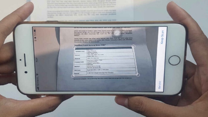 Cara scan dokumen lewat HP dapat dilakukan dengan mudah melalui aplikasi bawaan saja. Foto: Istimewa