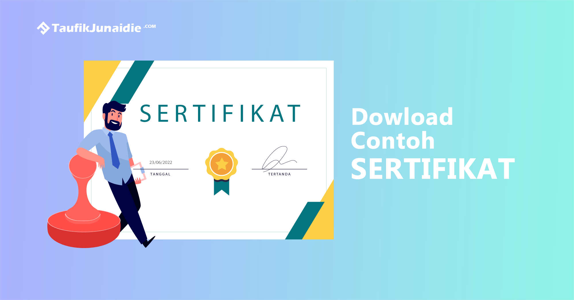 Ilustrasi sertifikat (taufikjunaidie.com)