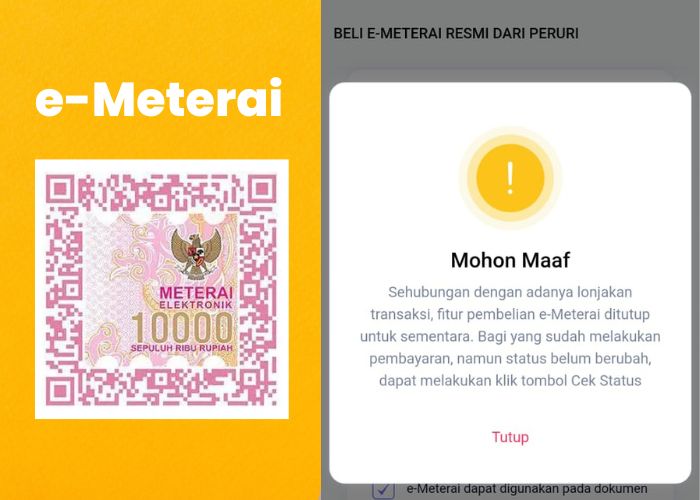 Peruri Tanggapi Error E-Meterai CPNS 2024