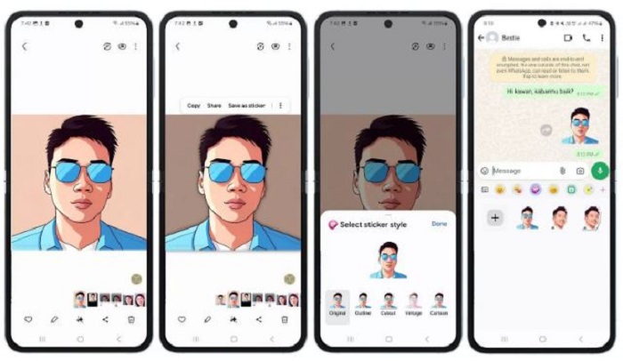 Membuat Avatar AI di Galaxy AI. (Istimewa)