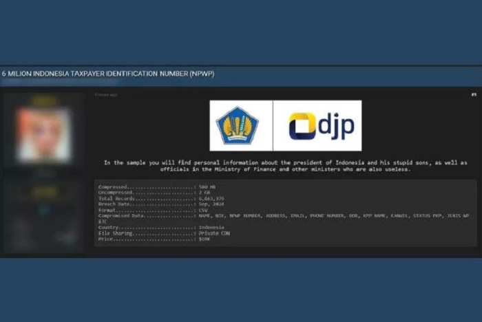 ILUSTRASI. Peretasan data NPWP dari situs DJP oleh hacker. (ANTARA)