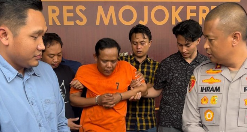 Dedi Abdullah, pembunuh Anyk Mariyanni yang ditemukan di hutan Mojokerto (Foto: Enggran Eko Budianto/detikJatim)