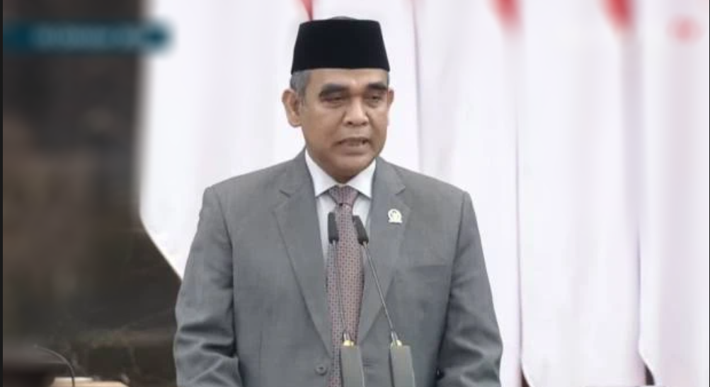 Ketua MPR RI Ahmad Muzani di Komplek Parlemen, Jakarta, Kamis (3/10/2024). (Sumber: Tangkapan layar Youtube Kompas TV)
