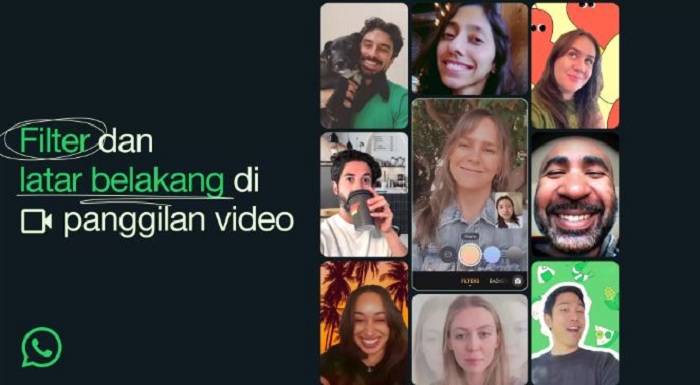 WhatsApp umumkan kehadiran fitur baru lagi, filter dan latar belakang saat panggilan video. (Istimewa)