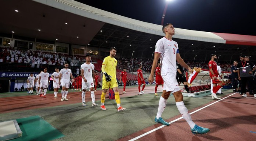 Timnas Indonesia di Kualifikasi Piala Dunia 2026 zona Asia. Foto: REUTERS/Hamad I Mohammed