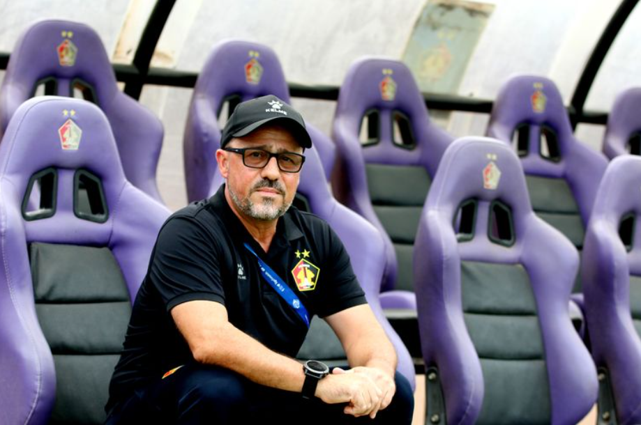 Pelatih Persik Kediri di Liga 1 2023-2024, Marcelo Rospide.(KOMPAS.com/SUCI RAHAYU)
