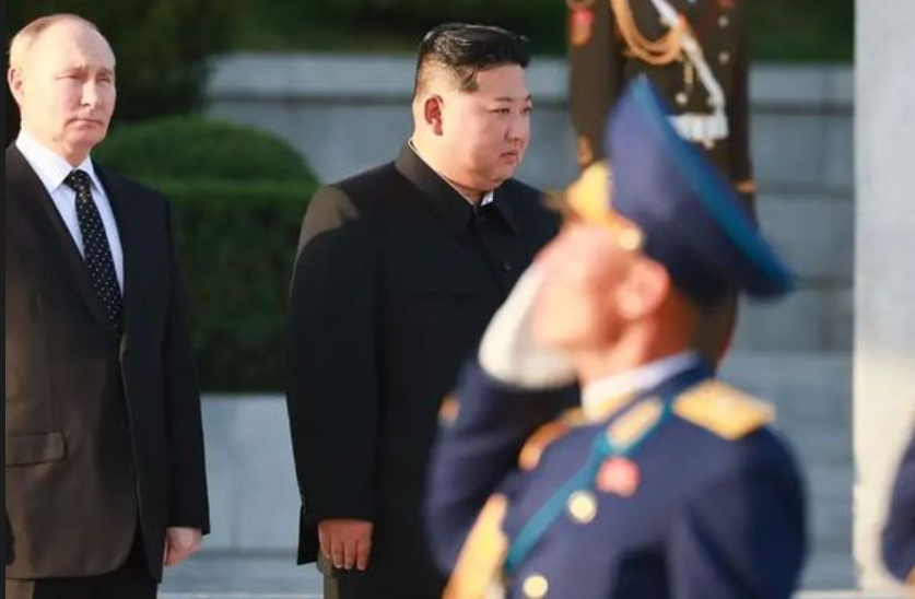 Presiden Rusia Vladimir Putin di Pyongyang, Juni 2024.(TASS/VLADIMIR SMIRNOV via DW INDONESIA)