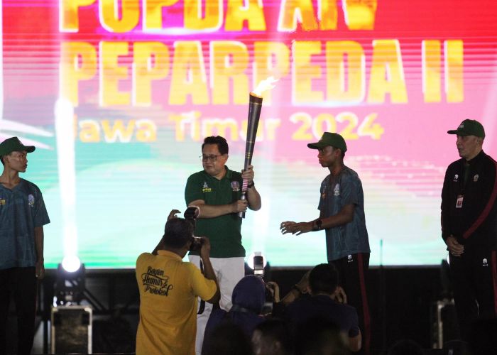 Meriahnya Pembukaan Popda XIV Jatim di Stadion Gelora Bangkalan