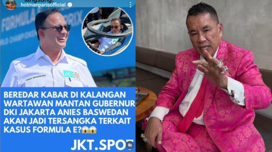 Kolase Hotman Paris dan Anies Baswedan