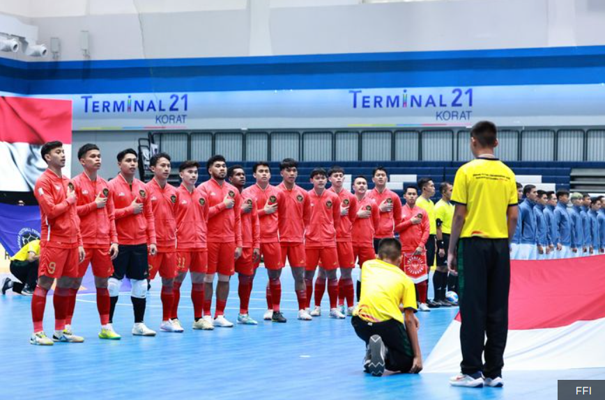 Skuad Timnas Futsal Indonesia pada ajang Piala AFF Futsal 2024.