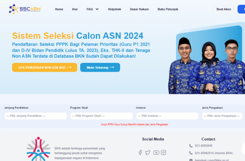Cara melihat ranking SKD CPNS 2024(sscasn.bkn.go.id)