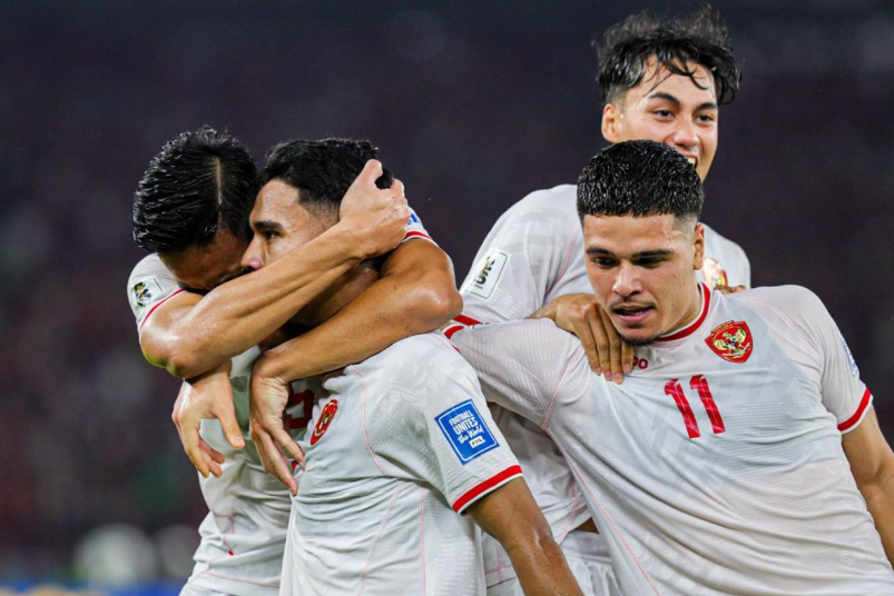 Timnas Indonesia langsung melesat di ranking FIFA setelah menang 2-0 atas Arab Saudi di Kualifikasi Piala Dunia 2026 zona Asia. (Foto: Aldi Chandra/MPI)