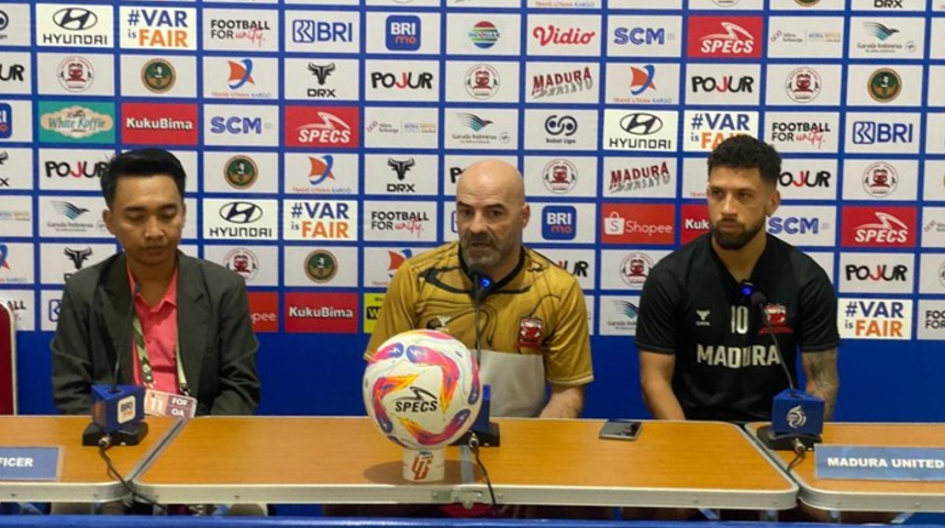 Konferensi pers Madura United jelang laga melawan Arema/Foto: Dokumen Madura United