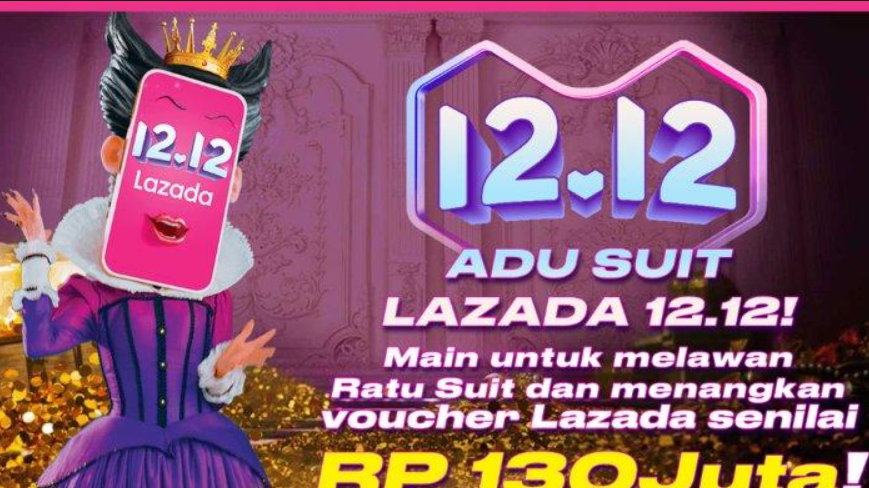 Link dan Cara Main Adu Suit Lazada 12.12, Raih Voucher Hingga Rp 130 Juta!