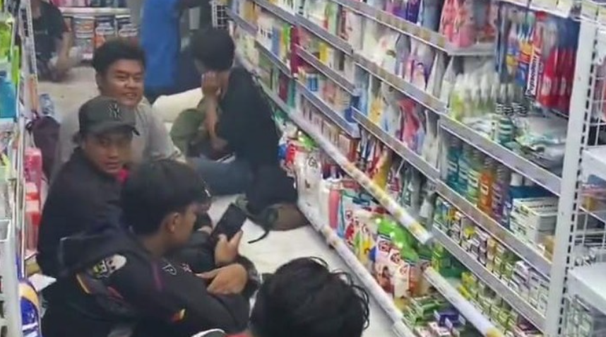 Viral komunitas CB di Nganjuk (Foto: Dok. Istimewa/tangkapan layar)