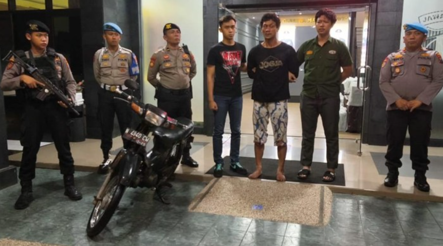 Pelaku perusakan logo Taman Galunggung dan Ijen di Kota Malang ditengkap (Foto: Dok. Istimewa)