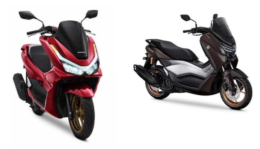 Ongkos isi full tank Pertamax di Honda PCX 160 dan Yamaha NMax. Foto: Dok. detikOto