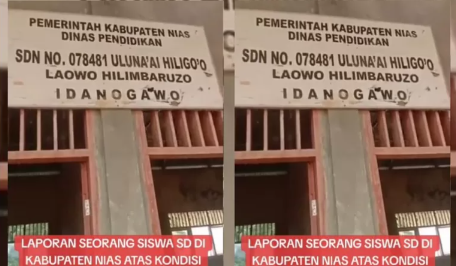 Viral, SD Negeri di Nias tidak ada guru selama satu bulan. (TikTok)