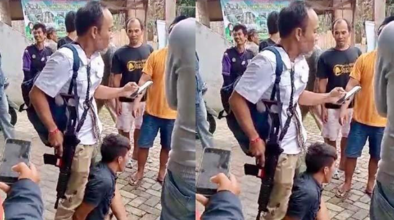 AGUS POLISI HEROIK - Aksi heroik Bripka Agus Simanjuntak viral setelah terekam kamera warga terlibat adu tembak dengan kawanan begal bersenjata api di Bandar Lampung, Kamis (30/1/2025).