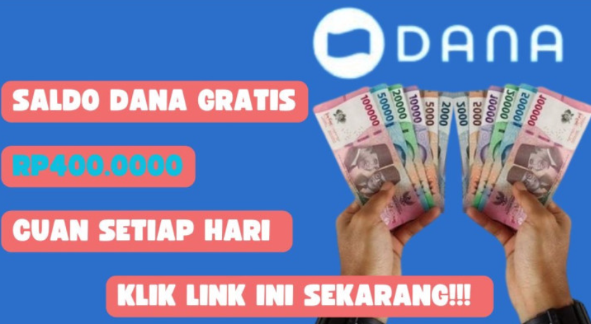 Klaim saldo DANA gratis Rp400.000 dari link DANA kaget terbaru hari ini. Cek sekarang dan cairkan ke dompet elektronik (Poskota/Herdyan Anugrah Triguna)