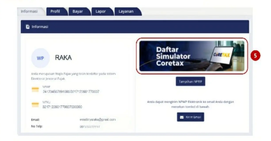 Simulator Coretax bertujuan untuk memfasilitasi wajib pajak dalam memahami berbagai fitur Coretax dengan lebih baik. (Foto: Antara/HO Direktorat Jenderal Pajak/DJP).