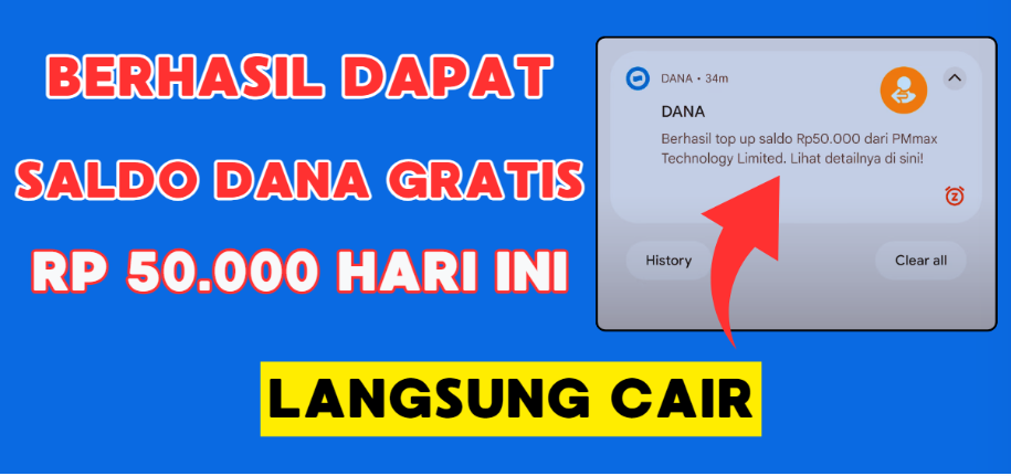 Hari ini Dapat Saldo DANA Gratis Rp50.000 dari Aplikasi Uang Viral Terbaru 2025