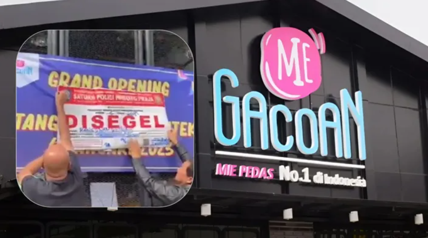 Mie Gacoan disegel, benarkah karena mengandung minyak babi?/ kolase website dan tiktok/ Antara dan Tangsel.life /