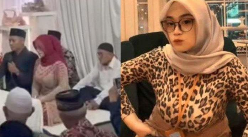 Bu Guru Salsa Jember resmi menikah, Jumat (28/2/2025). Salsa menikah di tengah kasus video vulgar disebar pacar online  (Ist/TribunJateng.com)
