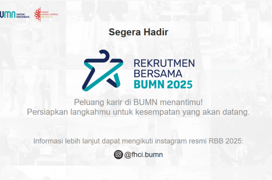 Tangkapan layar laman pendaftaran Rekrutmen Bersama BUMN 2025. Link pendaftaran Rekrutmen Bersama BUMN 2025. Pendaftaran rekrutmen bersama BUMN 2025 dibuka besok, Jumat 7 Maret 2025.(FHCI BUMN)