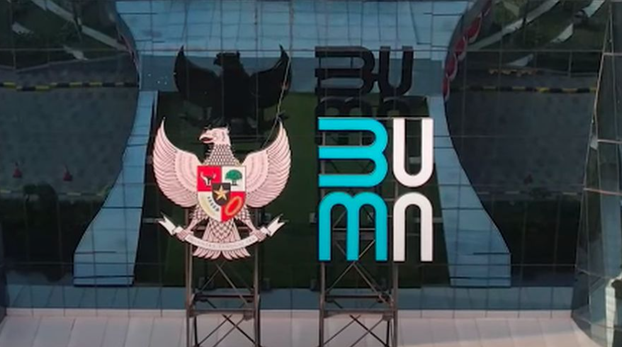 Foto: Logo Kementerian BUMN. (Tangkapan Layar Youtube Kementerian BUMN)