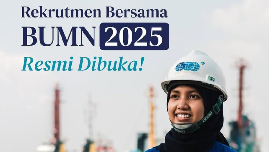 Rekrutmen Bersama BUMN 2025 buka registrasi akun mulai 7-16 Maret 2025. Cek jadwal Rekrutmen Bersama BUMN 2025 di sini. Foto: Kementerian BUMN