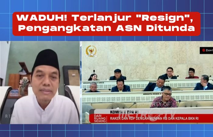 Tangapan layar video Wakil Ketua Komisi II DPR RI, Zulfikar Ars Sadikin, saat diwawancarai di salah satu stasiun tv swasta terkait Penundaan pengangkatan CASN dan PPPK. (RadarBangkalan.id)