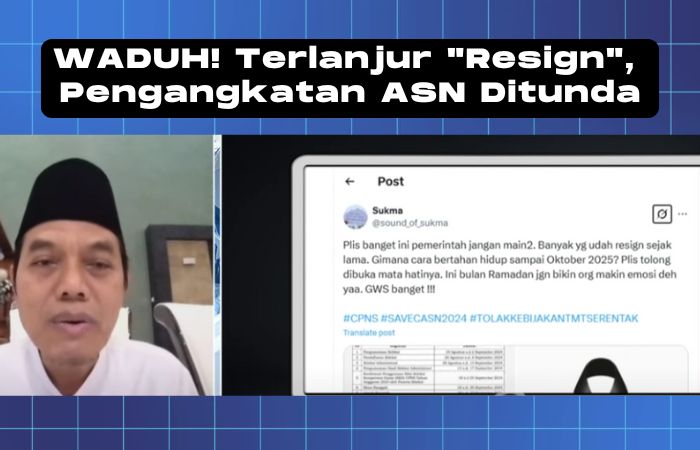 Tangapan layar video Wakil Ketua Komisi II DPR RI, Zulfikar Ars Sadikin, saat diwawancarai di salah satu stasiun tv swasta, kolase komentar netizen x terkait&nbsp;Penundaan pengangkatan CASN dan PPPK. (Rad