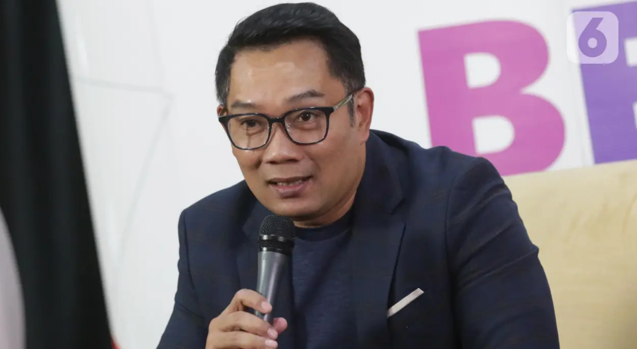 Ridwan Kamil saat menghadiri acara Climate Talk, Bisnis Karbon, Solusi Atau Perangkap Bagi Indonesia di gedung KLY Jakarta, Rabu 26 Februari 2025. (Liputan6.com/Helmi Fithriansyah