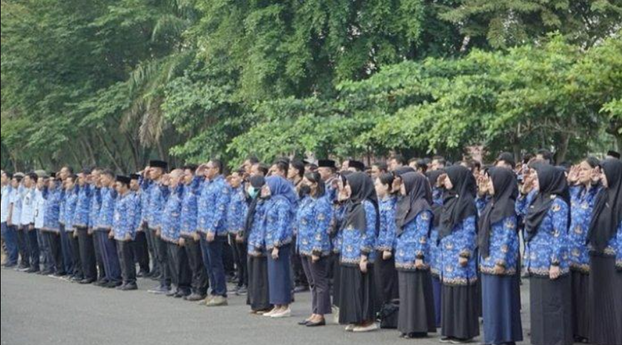 ASN Kabupaten Berau saat apel Hari Korpri. Terungkap jadwal penetapan NIP CPNS 2024 serta info terbaru SK pengangkatan CPNS dan PPPK 2024 dari BKN. (TRIBUNKALTIM.CO/RENATA ANDINI)