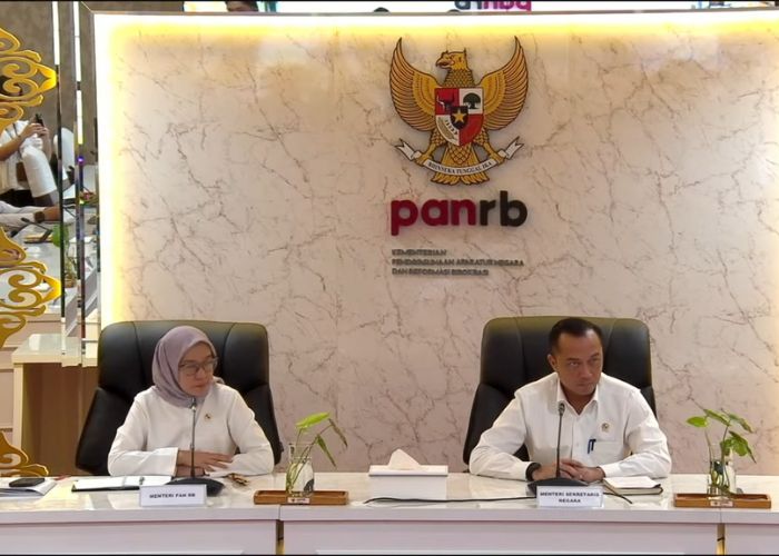 Tangkapan Layar Konferensi Pers Pengangkatan CASN 2024