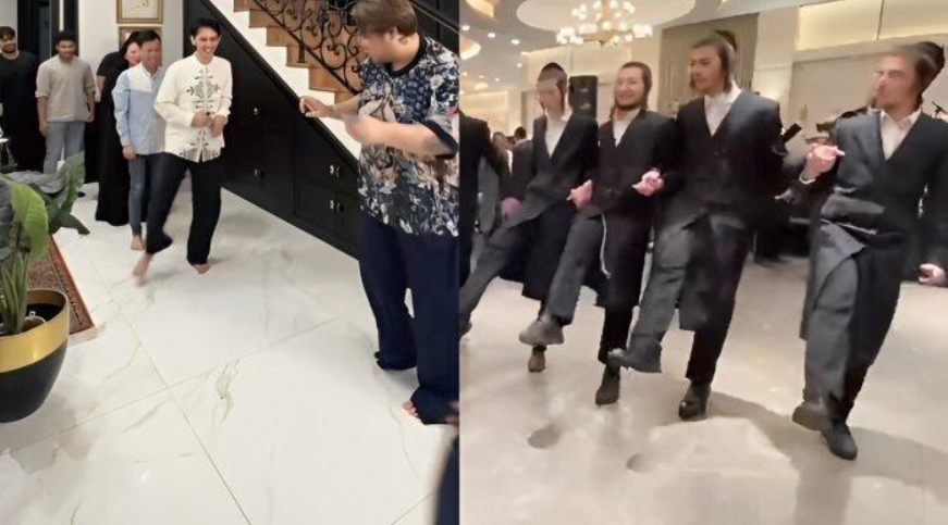 Viral di media sosial tarian THR atau tarian pemanggil THR yang mirip dengan tarian Hora bangsa Yahudi.