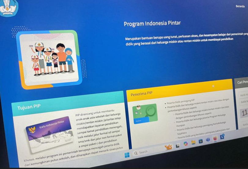 Cara cek penerima PIP 2025 via pip.kemendikdasmen.go.id.(KOMPAS.com/Zulfikar Hardiansyah)
