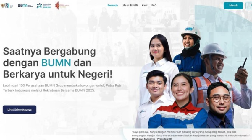 Hasil seleksi administrasi Rekrutmen Bersam BUMN diumumkan hari ini! Foto: Rekrutmen Bersama BUMN 2025