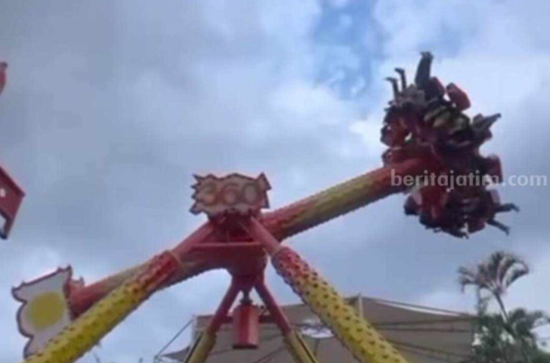 Video saat korban terhempas di pendulum JTP 1 (Foto: Istimewa)