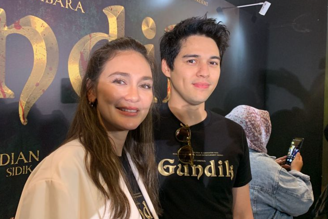 Luna Maya dan Maxime Bouttier akan beradu akting dalam film Gundik.(KOMPAS.com/Ady Prawira Riandi)