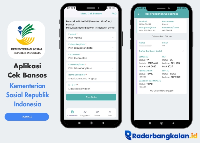 Aplikasi Cek Bansos PKH Kementerian Sosial Republik Indonesia (Kemensos)